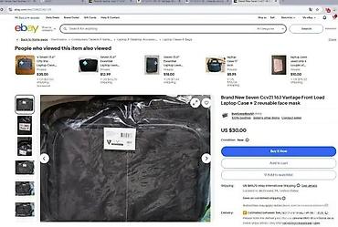 Futrole i torbe za laptopove: V7 Vantage II Frontloader torba za laptop 16" - Model: CCV21-9E — 5