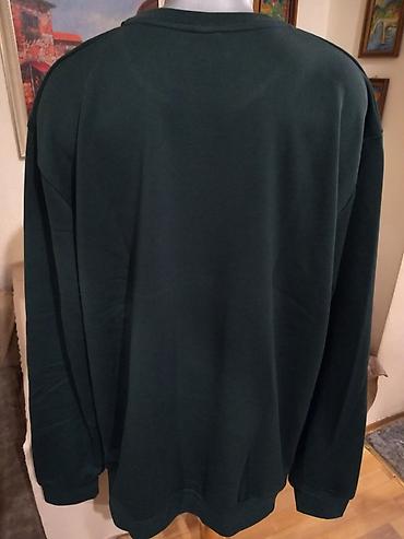 cena kaputa: Veliki muski pamucni duks No Copy u broju 6XL Zeleni. Veliki model — 5