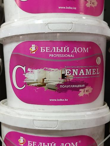 Эмаль: Эмаль акриловая водно-дисперсионная Белый Дом Professional ENAMEL — 1