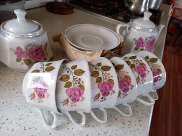 madonna çay desti: Fincanlar, Keramika, 6 ədədli dəst