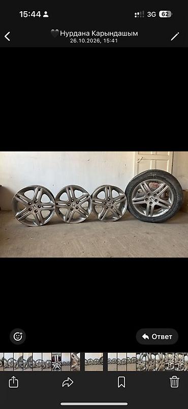 michelin pilot: Комплект оригинальных дисков Honda, 5‑спиц, серебристые. - — 1