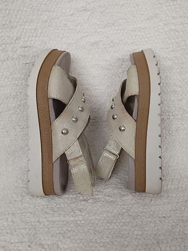 crocs serbia: IMAC italijanske kozne sandale broj 39, model sa dva prekrstena sira — 4