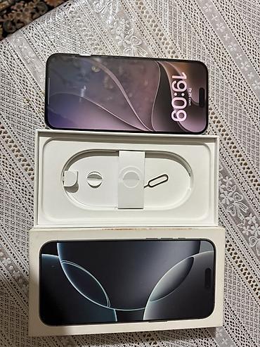 IPhone 16 Pro Max, 256 GB, White Titanium, Face ID lalafo.az -da IPhone 16 Pro Max, 256 GB, White Titanium, Face ID