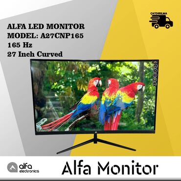 Monitorlar: Led monitor Alfa Curved 27 INCH 165Hz ALFA LED MONITOR MODEL