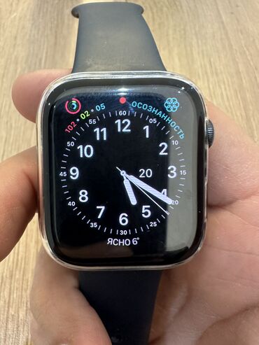 apple watch 6 qiymeti: İşlənmiş, Uniseks Smart saat, Apple, Sensor ekran, rəng - Qara