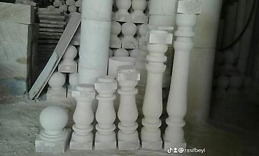 Məhəccər balyansları: Məhsul: Daş balyustrada və sütun elementləri Təsvir: - Təbii daşdan — 54