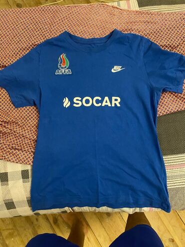 Мужская футболка, Nike, M (EU 38), цвет - Синий