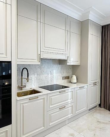 Sifarişlə mətbəx mebeli: Sifarişlə mətbəx dəsti, Özü çəkən petlələr, Mat laminat, Kredit yoxdur, Pulsuz çatdırılma, Rayonlara çatdırılma — 29