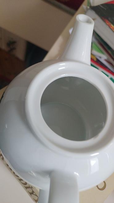 samovar 10 litre: Çay dəsti, rəng - Ağ, Farfor — 4