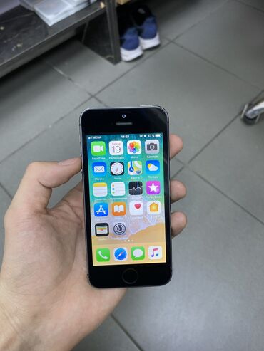 Apple iPhone: IPhone 5s, Б/у, 16 ГБ, Space Gray, 100 %