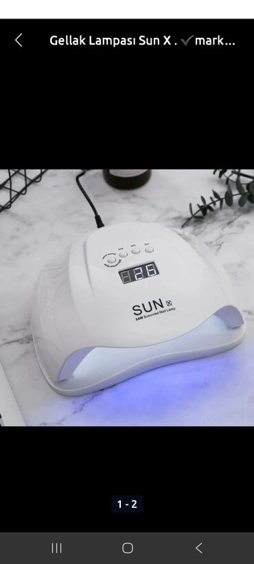 Tikiş maşınları: SUN X gel lak lampası – 54W - LED/UV hibrid texnologiyası: gel lak