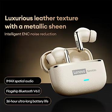 qulaqcıq iphone: Yeni Simsiz (Bluetooth) Qulaqcıqlar, Lenovo, rəng - Qara — 8