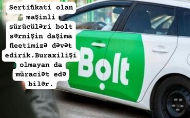 Taksi sürücüləri: Taksi sürücüsü tələb olunur, Şəxsi nəqliyyat vasitəsi ilə, Gündəlik ödəniş, 1 ildən az təcrübə