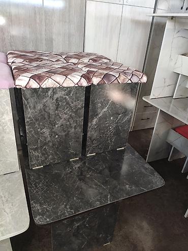 Кухонные столы: Столы со стульями на кухню Кухонный стол 4 табуретки из российкого — 6