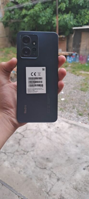 ikinci el telfonlar: Xiaomi Redmi Note 12, 128 ГБ, цвет - Черный, 
 Отпечаток пальца, Две SIM карты, Face ID