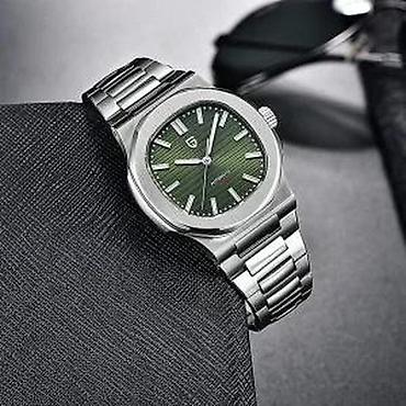 Ručni satovi: PAGANI DESIGN PD-1728- Zelena- Patek Philippe Nautilus Potpuno nov — 10