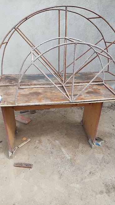 a frame ev tikintisi: Ev tikənlər üçün metal karkazı.Arko qapı pəncərələr üçün.Ölçülər — 3