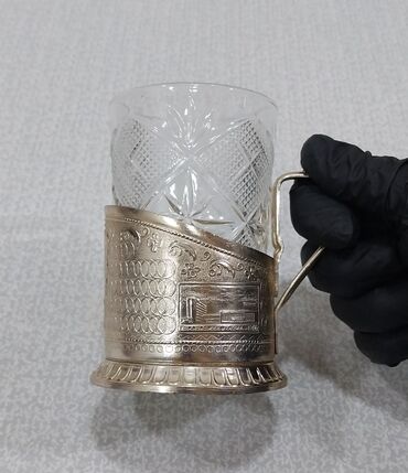 Stəkanlar: Stəkanlar, rəng - Qızılı, 6 ədədli dəst, SSRİ — 13