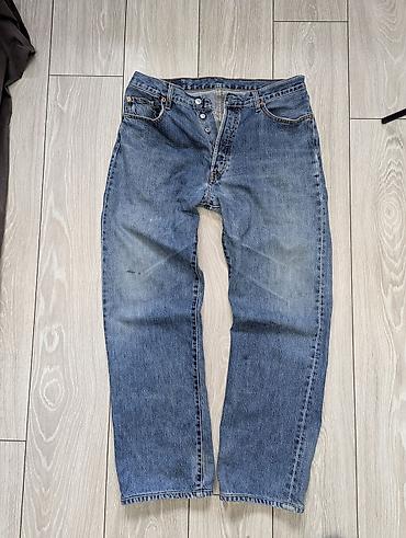 Джинсы: Мужские джинсы, M, LeviS, Б/у, цвет - Синий, Самовывоз, Платная доставка — 1