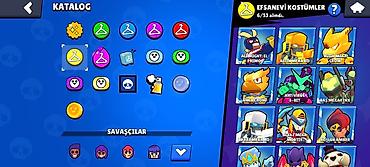 ps satış: Brawl Stars oyunu üçün yüksək səviyyəli hesab Xüsusiyyətlər: - — 1