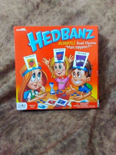 Oyuncaqlar: Hedbanz oyuncaqı satılır.7+ yaş yuxarıdır.Ünvan babək prosbekti Arzu
