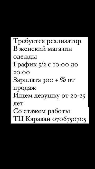 Продажи, работа с клиентами: Продавец-консультант