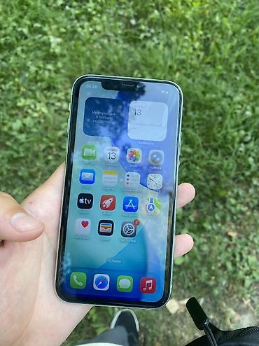 Apple iPhone: IPhone 11, Б/у, 128 ГБ, Зеленый, Кабель, 77 % — 2