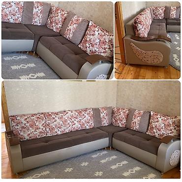 Digər mebel: Gul✔️220 man(Bayıl, 20ci sahə). Künc divan. Açılmır, baza yoxdur. Vpp — 1