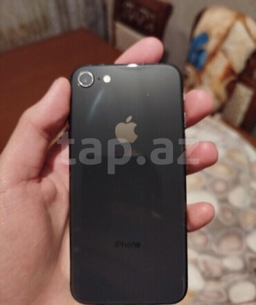 Apple iPhone: IPhone 8, 64 GB, Black Titanium, Barmaq izi