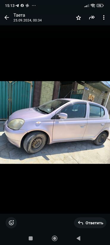 Toyota: Toyota Vitz: 2001 г., 0.9 л, Автомат, Бензин, Седан