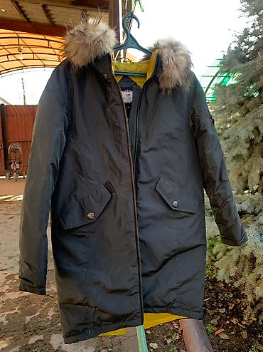 Пуховики и зимние куртки: Пуховик, По колено, С мехом, M — 3