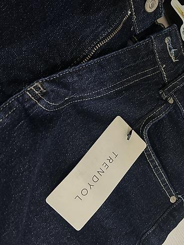 cins etek: Trendvol brendinin tünd rəngli denim ətəyi ÖLÇÜ S - 36 - Model — 3