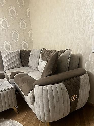 Divan və masa dəstləri: Yeni, Künc divan, Qonaq otağı üçün, Açılan — 2