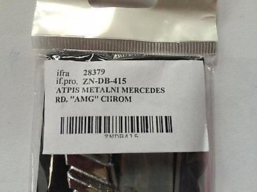 bronza za cunkove: NATPIS ZNAK MERCEDES AMG NA VIJAK PREDNJI - METALNI HROMIRAN | Viber — 3