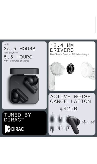 Qulaqcıqlar: Yeni Simsiz (Bluetooth) Qulaqcıqlar, Nothing, rəng - Qara — 10