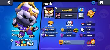 🔥 Brawl Stars hesabı satılır! 🔥 Full döyüşçülər, nadir skinlər və
