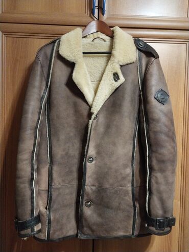 палто: Türkiyə istehsalı təbii dəridən dublyonka( Kanada stili)