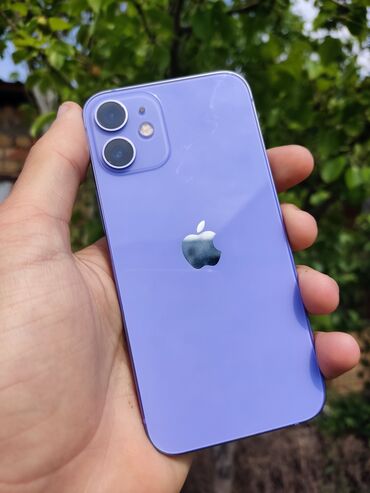 Apple iPhone: IPhone 12 mini, 128 ГБ, Deep Purple, Зарядное устройство, Защитное стекло, Кабель, 76 %