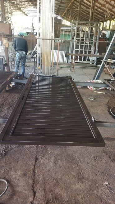 Откатные ворота: Ворота ворота навес навес ферма жана башкаларды заказ менен жазайбыз — 26