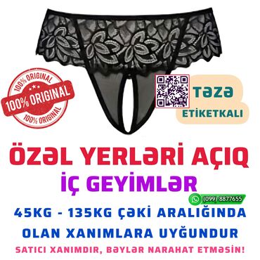 Tumanlar: Açıq model i̇ç geyimlər ▪️ Təzə etiketkalı ☑️ özəl yerləri açıq 🇫🇷