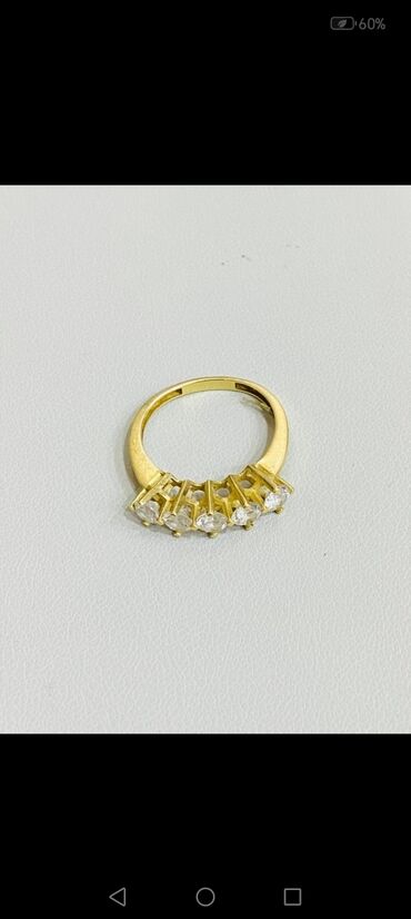 şalvar qız üçün: Üzük, Swarovski, Sarı qızıl, 585 Əyar, Kvars