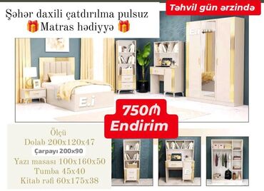 Yataq otağı dəstləri: Təknəfərlik çarpayı, Dolab, Tumba, Rusiya, Yeni -da lalafo.az — 4 Yataq otağı dəstləri: Təknəfərlik çarpayı, Dolab, Tumba, Rusiya, Yeni — 4