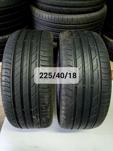 стар шины: Шины 225 / 40 / R 18, Лето, Б/у, Пара, Легковые, Bridgestone