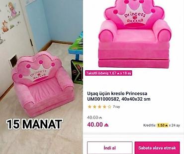 ev esalari: İşlənmiş, Kreslo-kravat, Parça, Kredit yoxdur — 1