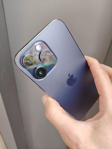 Apple iPhone: IPhone 14 Pro Max, 128 GB, Deep Purple, Zəmanət, Simsiz şarj, Face ID — 10