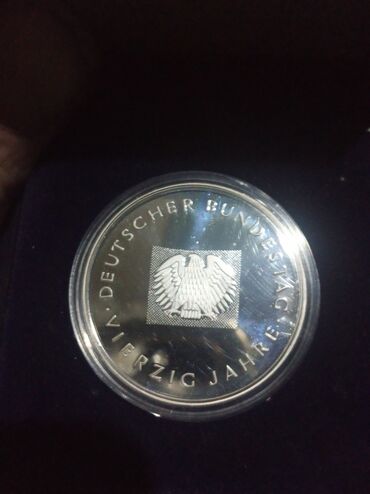 скупка медалей: Серебряная медаль 40 лет Бундестагу Германии 9 гг