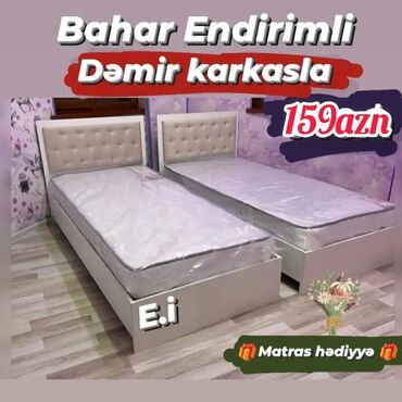 Çarpayılar: Təknəfərlik çarpayı, Bazasız, Matras ilə, Siyirməsiz lalafo.az -da Çarpayılar: Təknəfərlik çarpayı, Bazasız, Matras ilə, Siyirməsiz