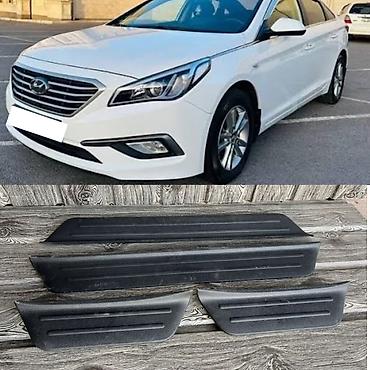 пороги 4runner: Накладки на пороги внутрянняя часть для Hyundai Sonata LF — 1