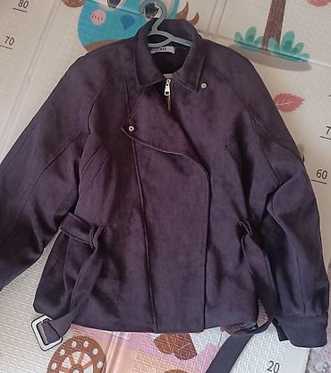 зара куртки женские: Женская куртка ZARA из замши темно‑сливового/баклажанного оттенка. - — 2