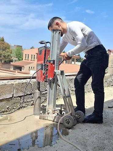 sulu vintilyator: Beton deşmə və kəsim xidməti - Diamant karotla dəqiq beton deşmə — 1